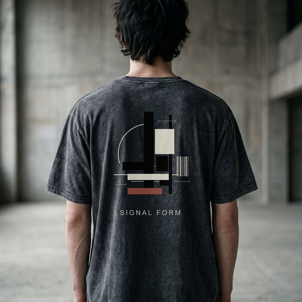 SIGNAL FORM Washed Vintage Graphic Tee