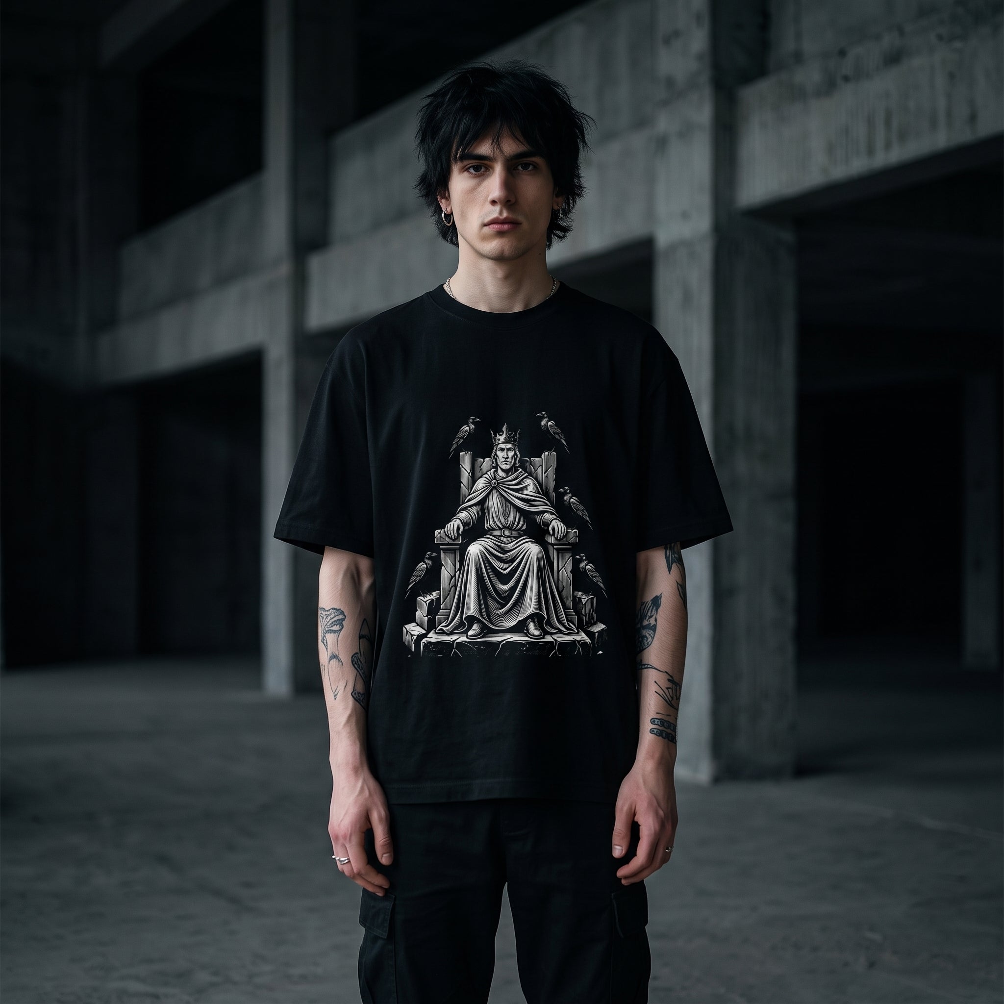 RAVEN KING Oversized Heavyweight Tee
