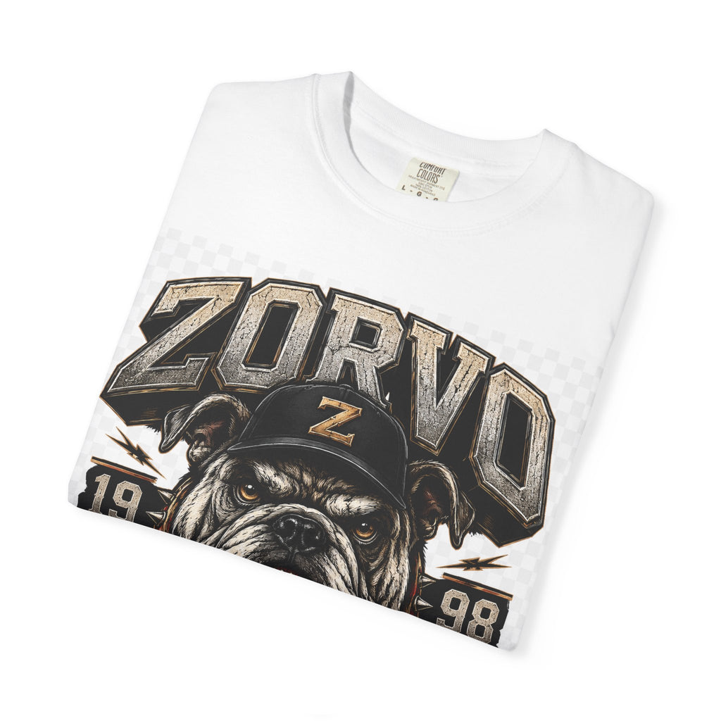 Zorvo Streetwear Tee — Bulldog Emblem Graphic