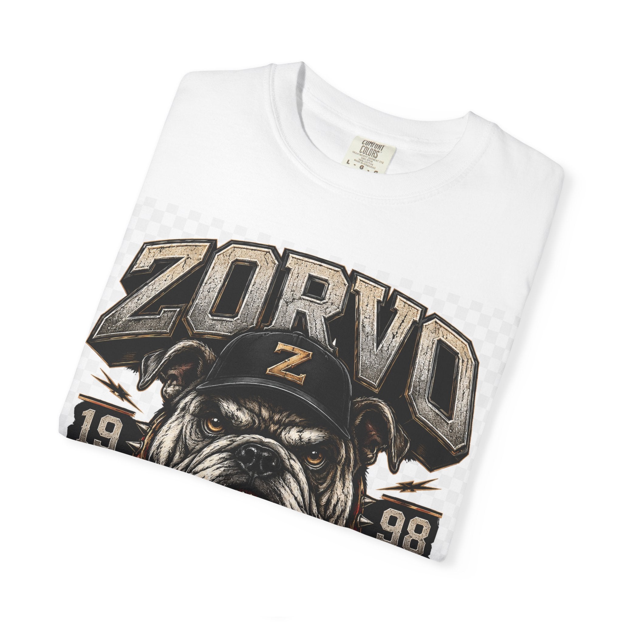 Zorvo Streetwear Tee — Bulldog Emblem Graphic