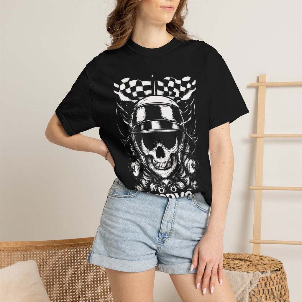 Zorvo Streetwear Tee — Racer Skull Graphic
