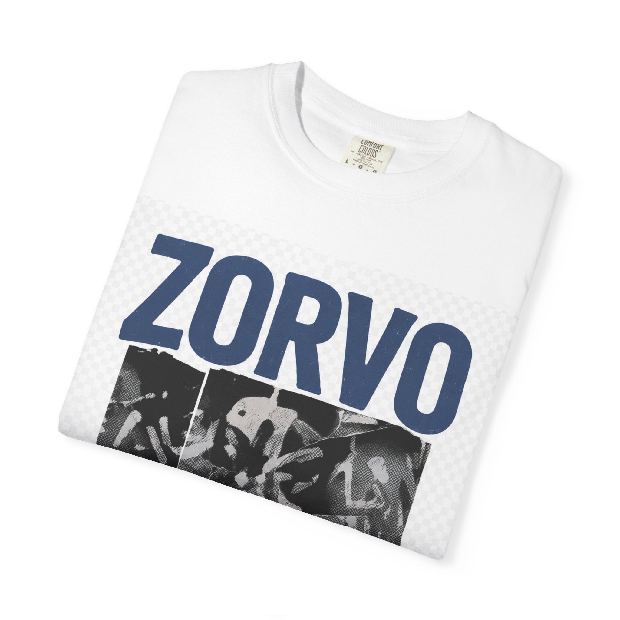Zorvo Streetwear Tee — Collage Portrait Graphic