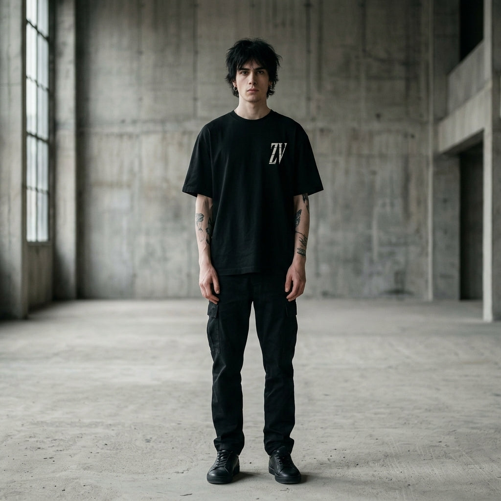 ZORVO INTERLOCKED ZV Oversized Heavyweight Tee