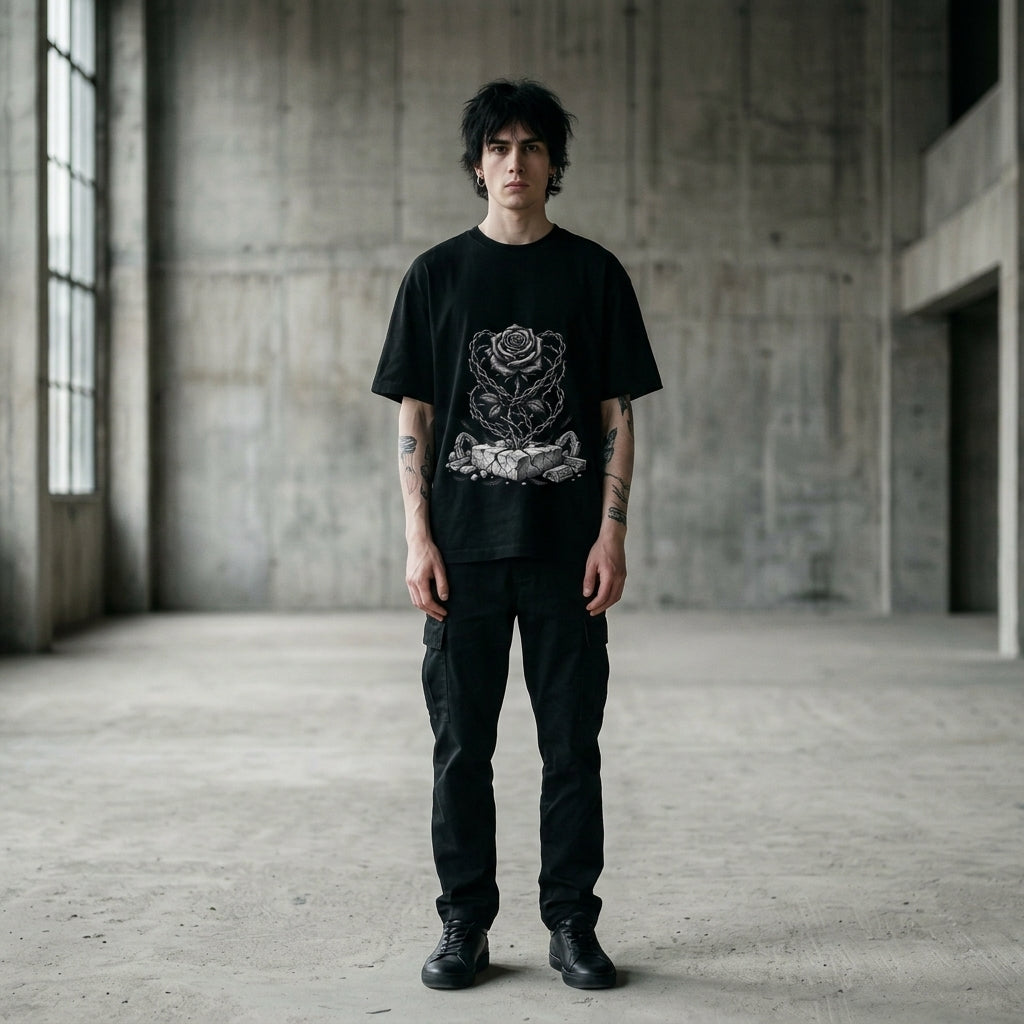 BOUND ROSE Oversized Heavyweight Tee