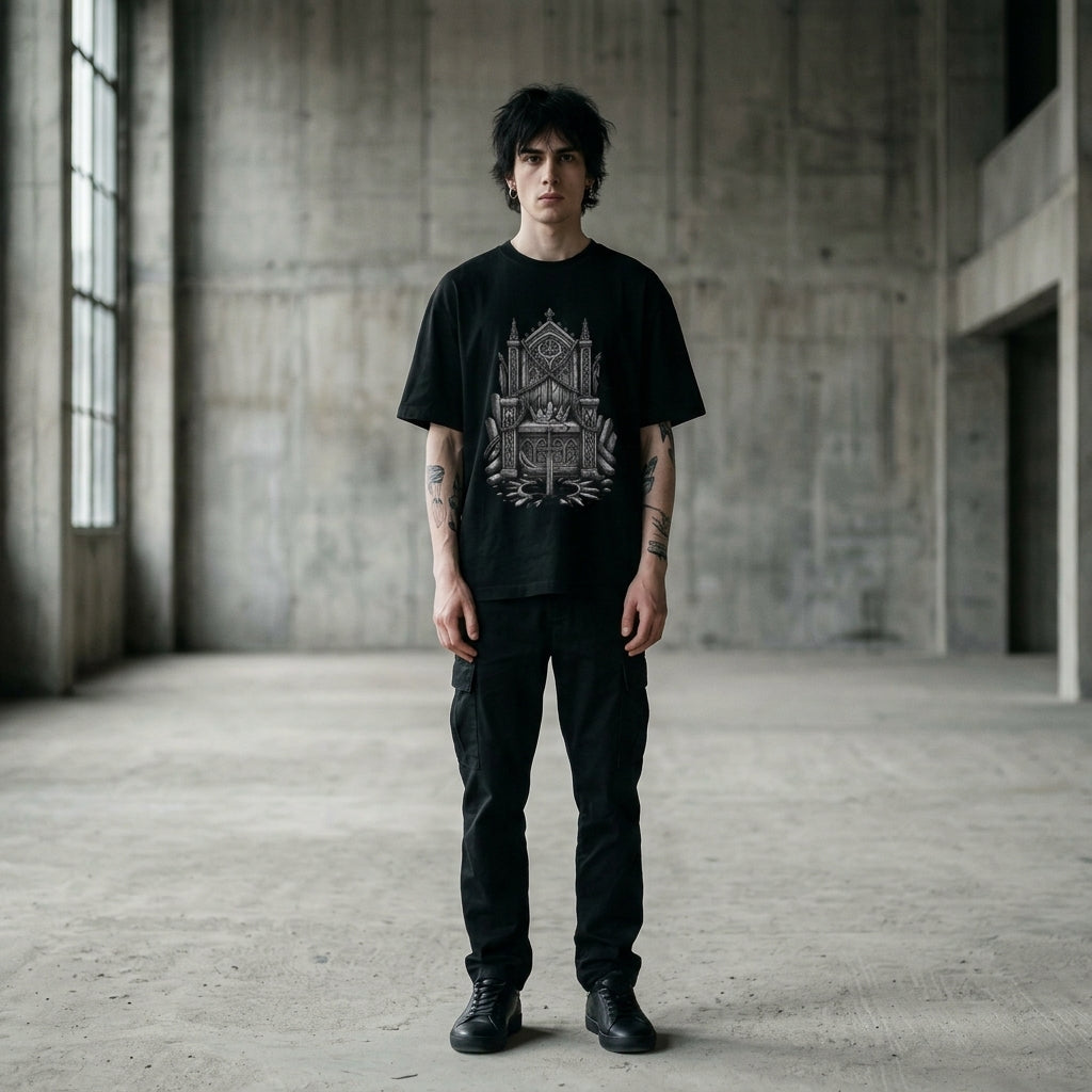 THRONE OF RUIN Oversized Heavyweight Tee