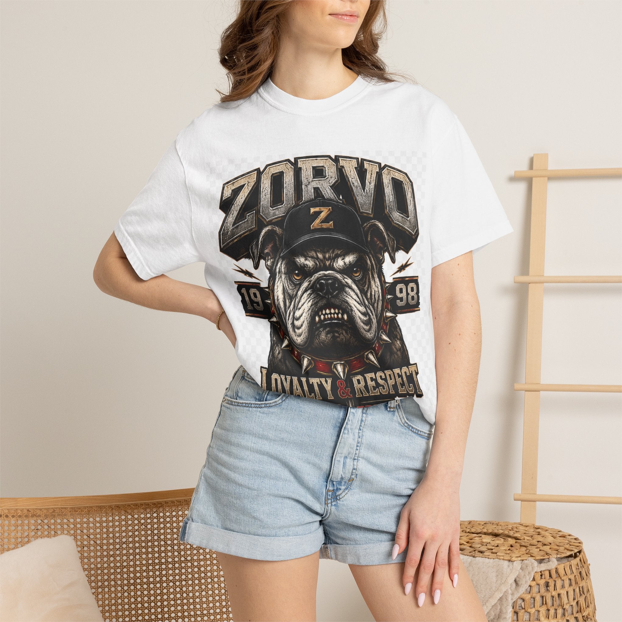 Zorvo Streetwear Tee — Bulldog Emblem Graphic