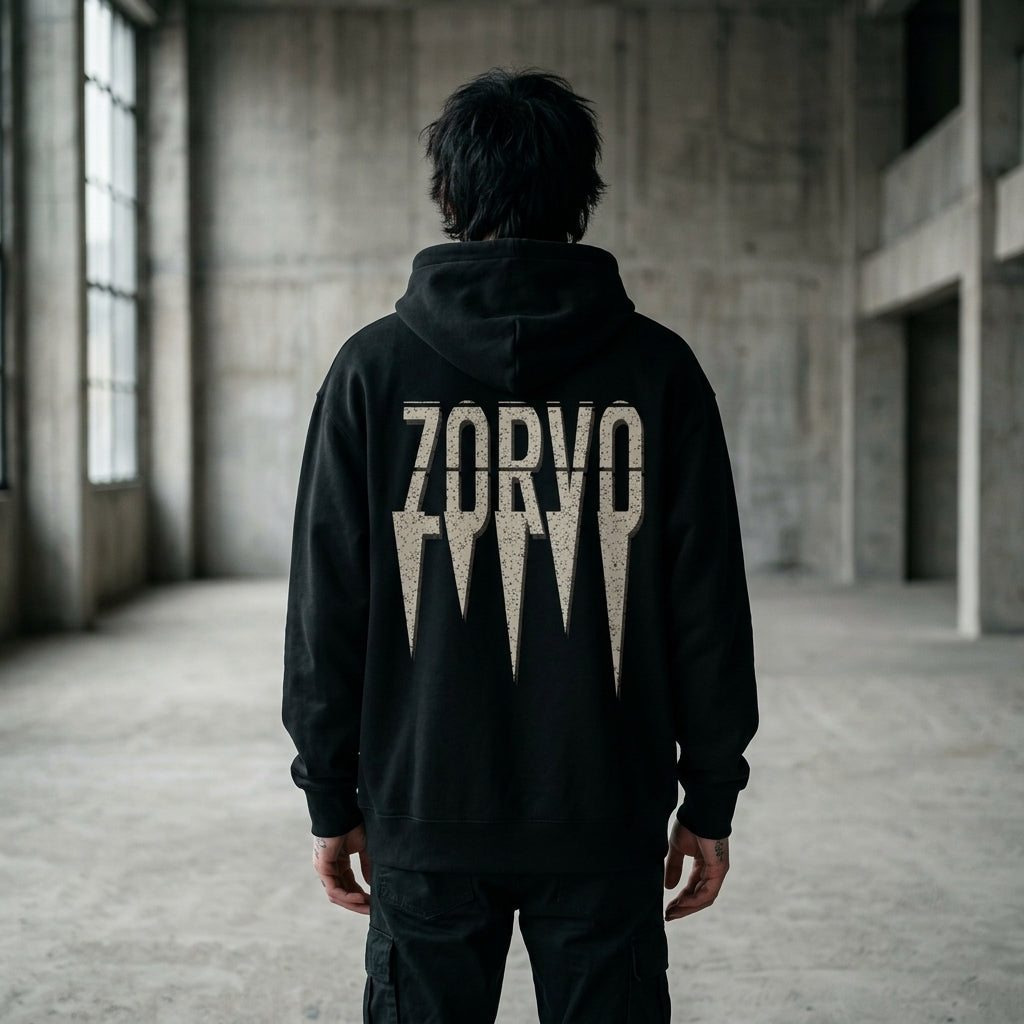 ZORVO WARPED WAVE Pullover Hoodie