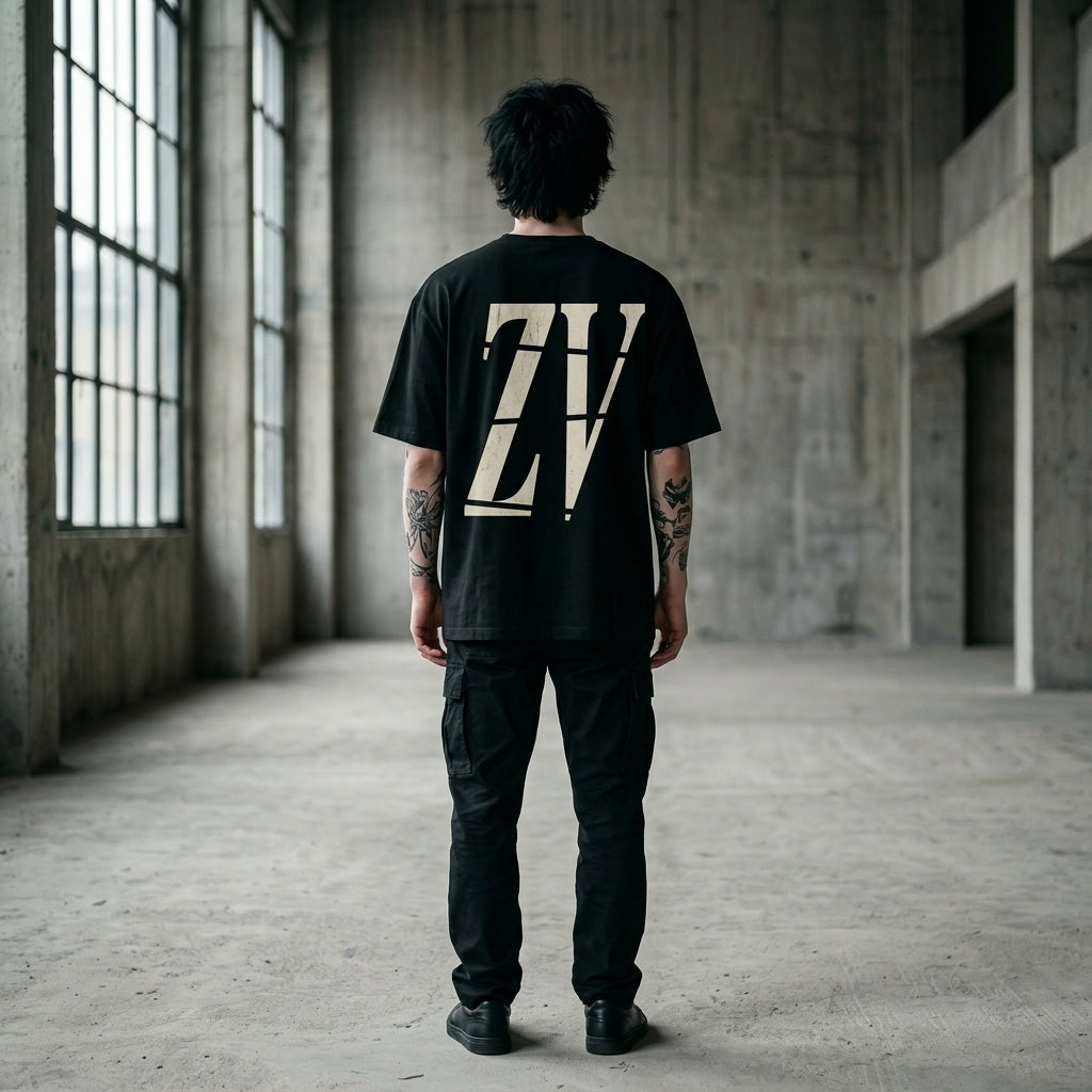 ZORVO INTERLOCKED ZV Oversized Heavyweight Tee