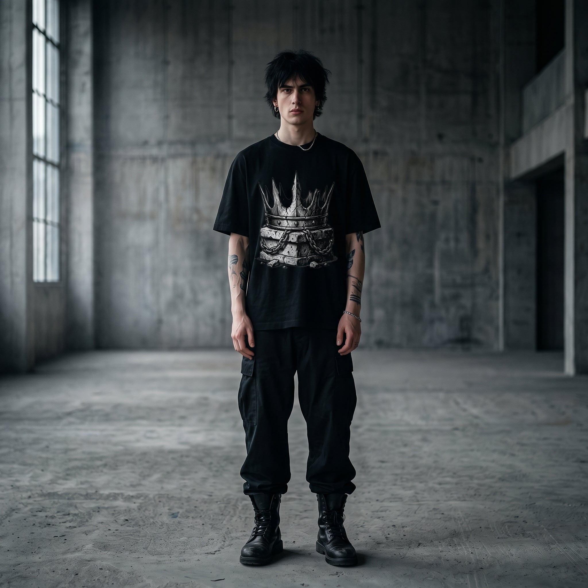 BROKEN CROWN Oversized Heavyweight Tee