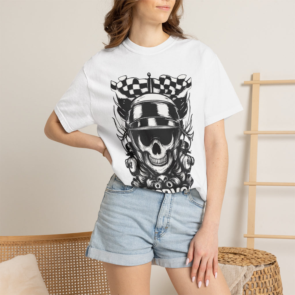 Zorvo Streetwear Tee — Racer Skull Graphic