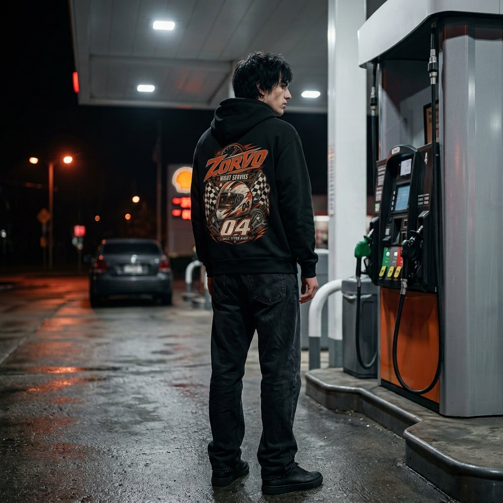 ZORVO RACING 04 Night Service Midweight Hoodie