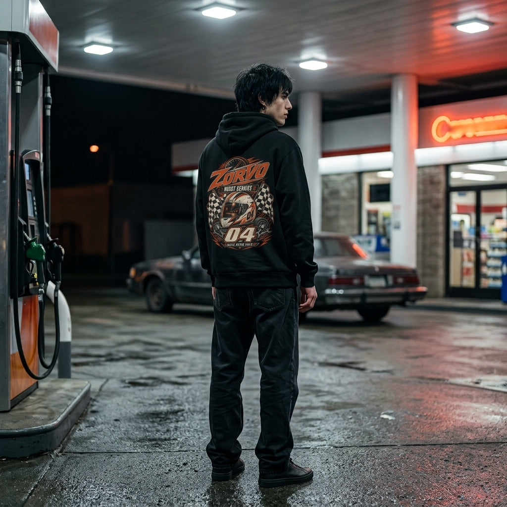 ZORVO RACING 04 Night Service Midweight Hoodie
