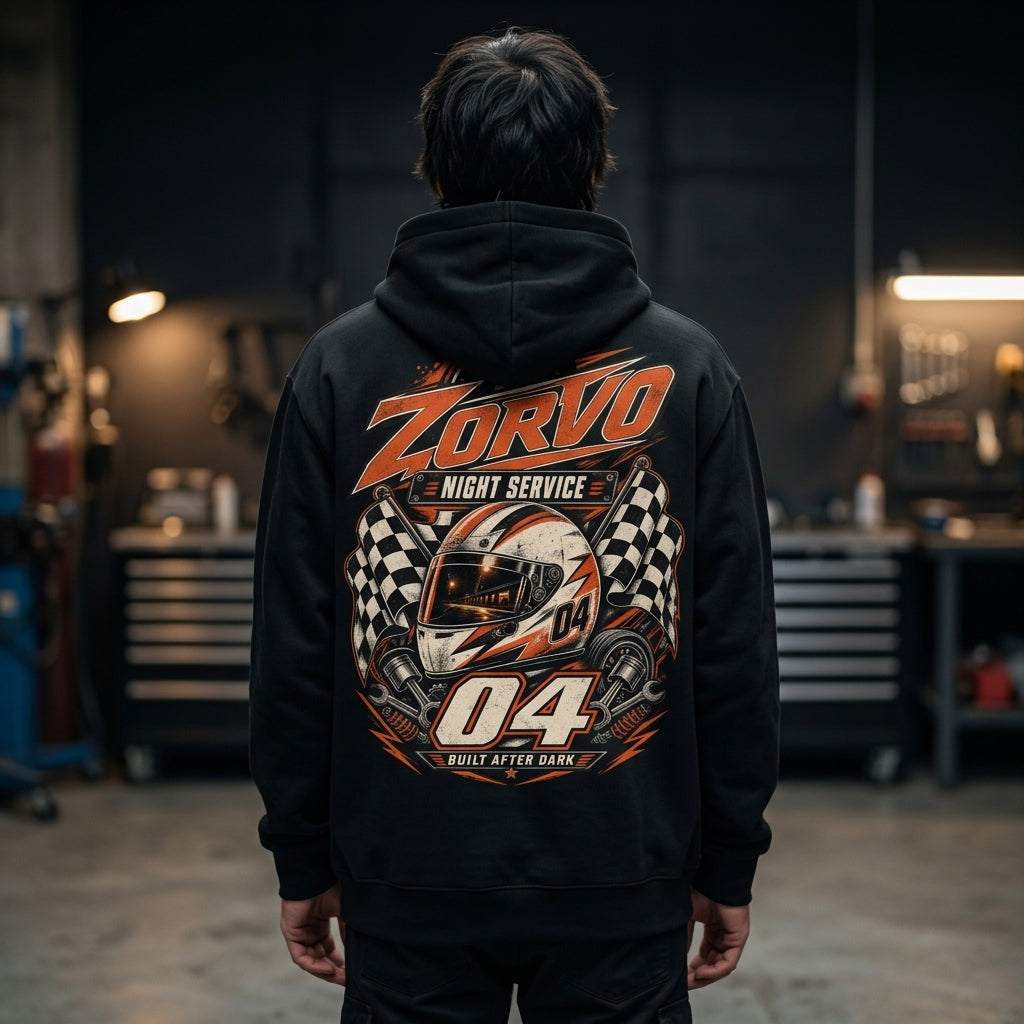 ZORVO RACING 04 Night Service Midweight Hoodie
