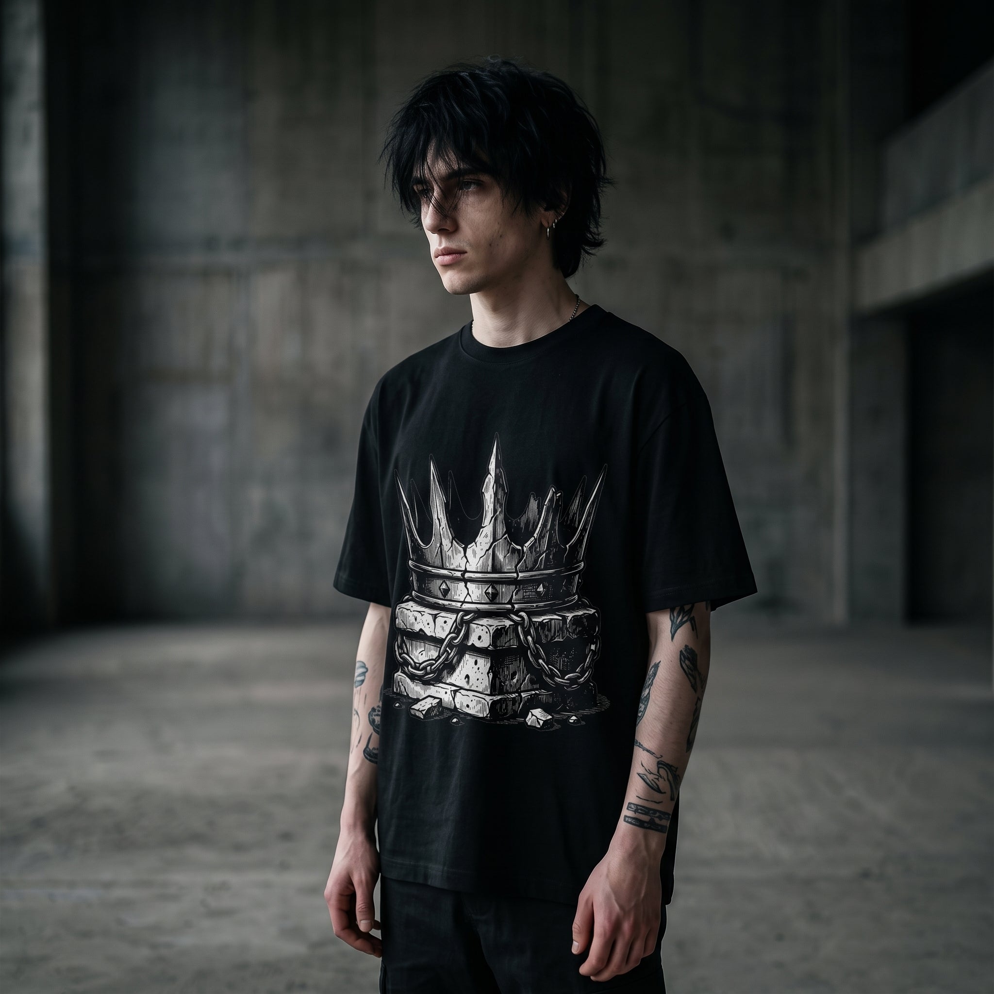 BROKEN CROWN Oversized Heavyweight Tee