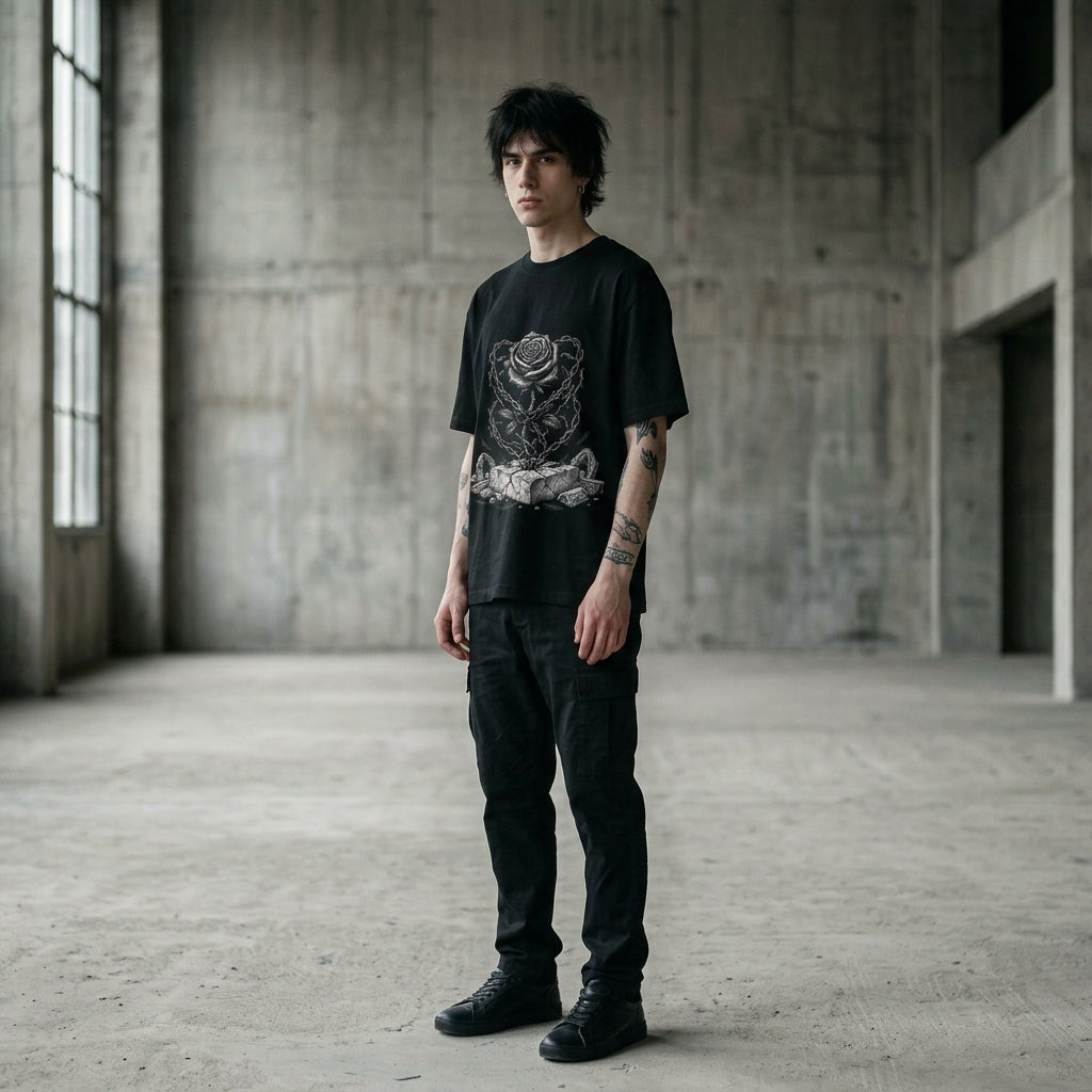 BOUND ROSE Oversized Heavyweight Tee