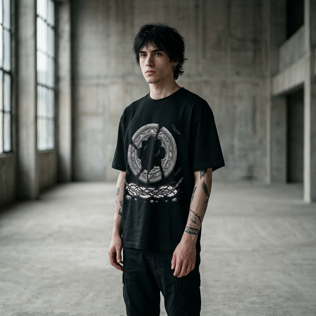 BROKEN HALO Oversized Heavyweight Tee