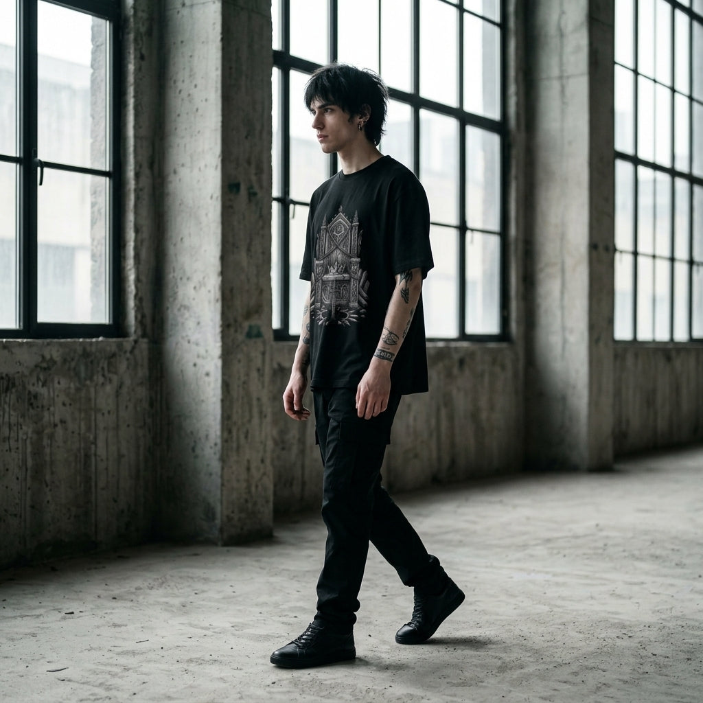 THRONE OF RUIN Oversized Heavyweight Tee