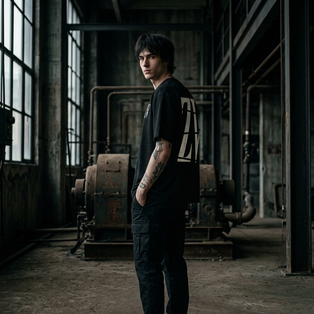 ZORVO INTERLOCKED ZV Oversized Heavyweight Tee