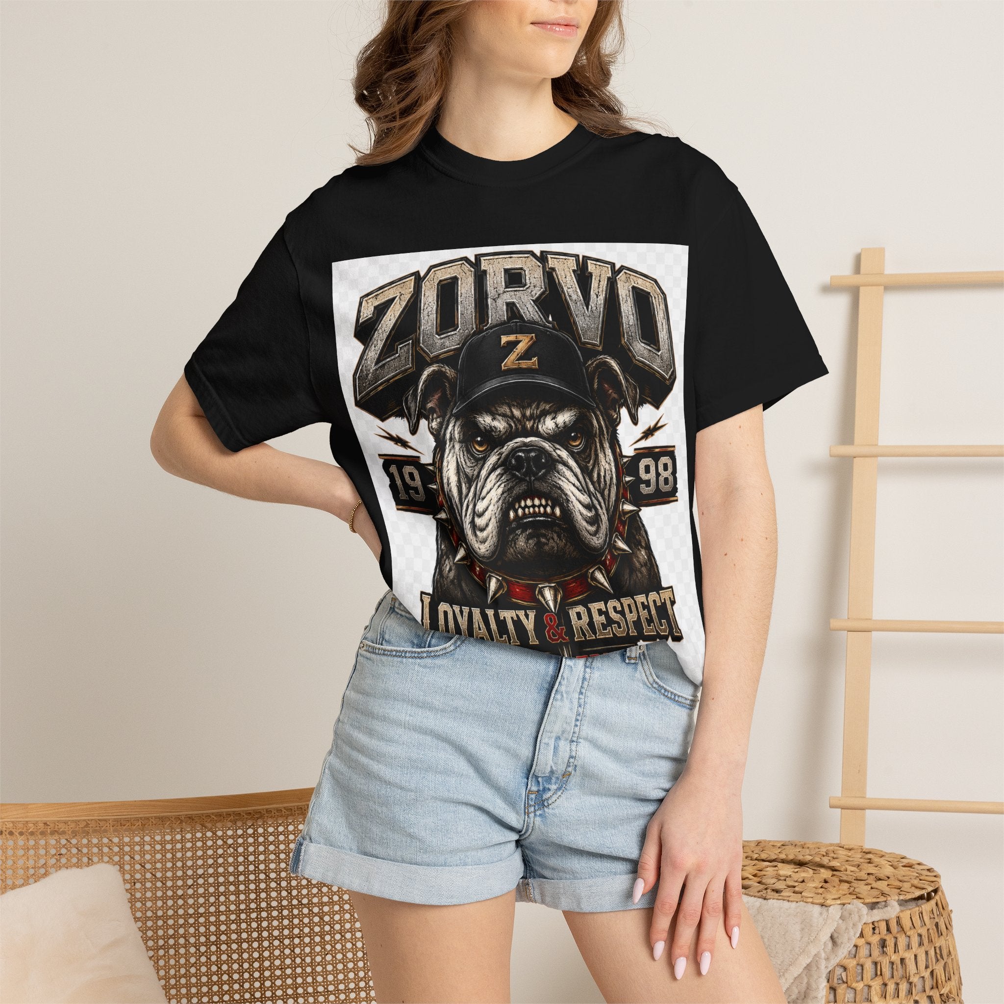 Zorvo Streetwear Tee — Bulldog Emblem Graphic