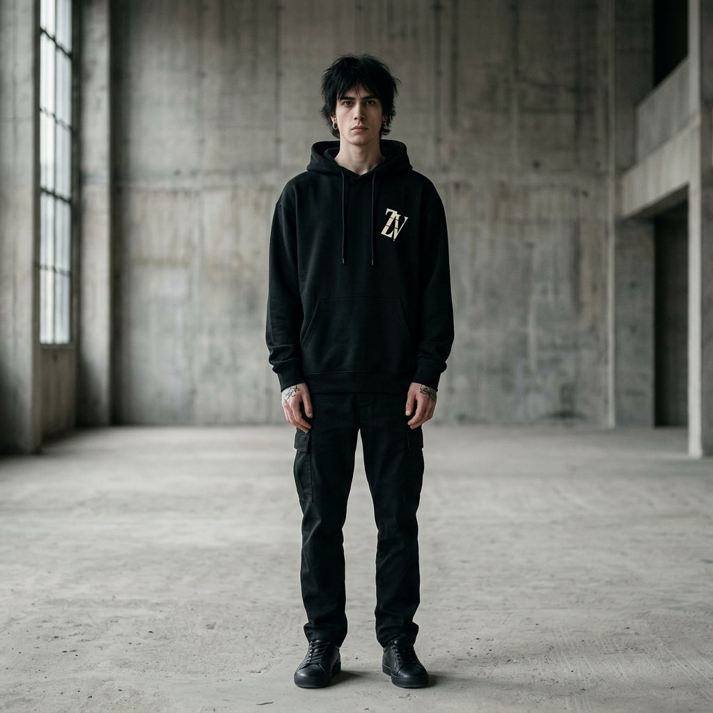 ZORVO WARPED WAVE Pullover Hoodie