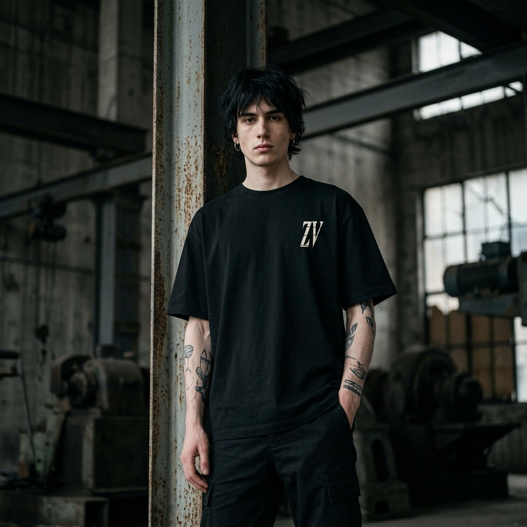 ZORVO INTERLOCKED ZV Oversized Heavyweight Tee