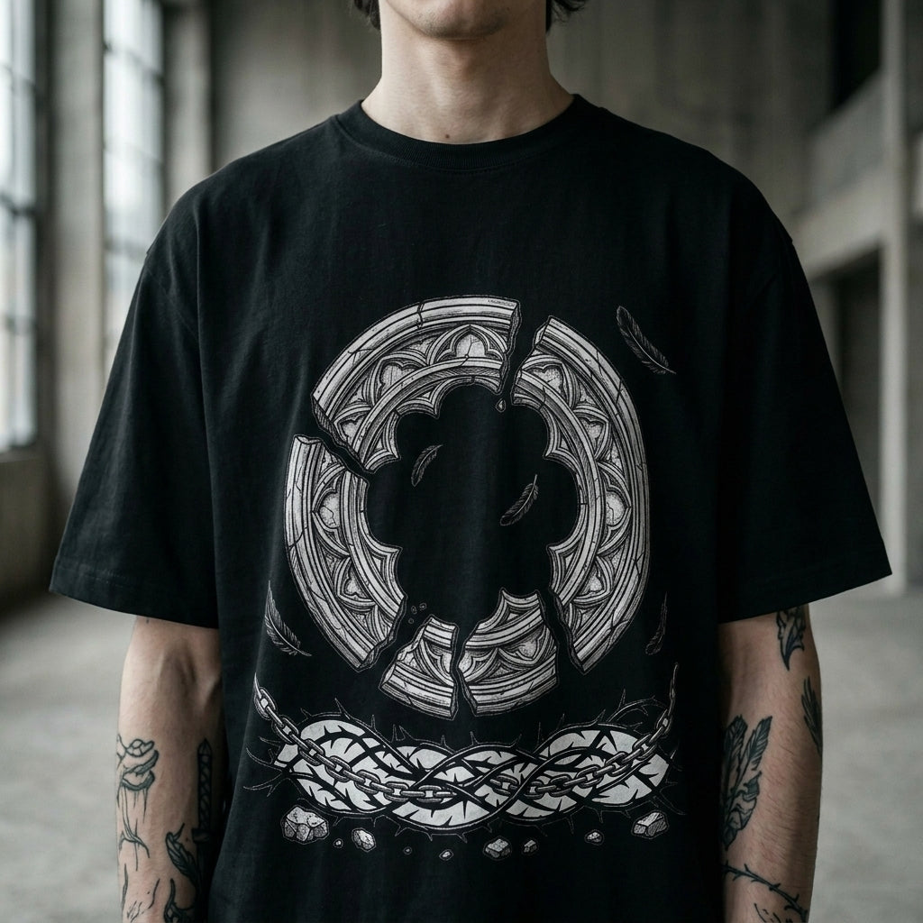 BROKEN HALO Oversized Heavyweight Tee