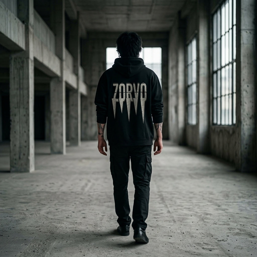 ZORVO WARPED WAVE Pullover Hoodie