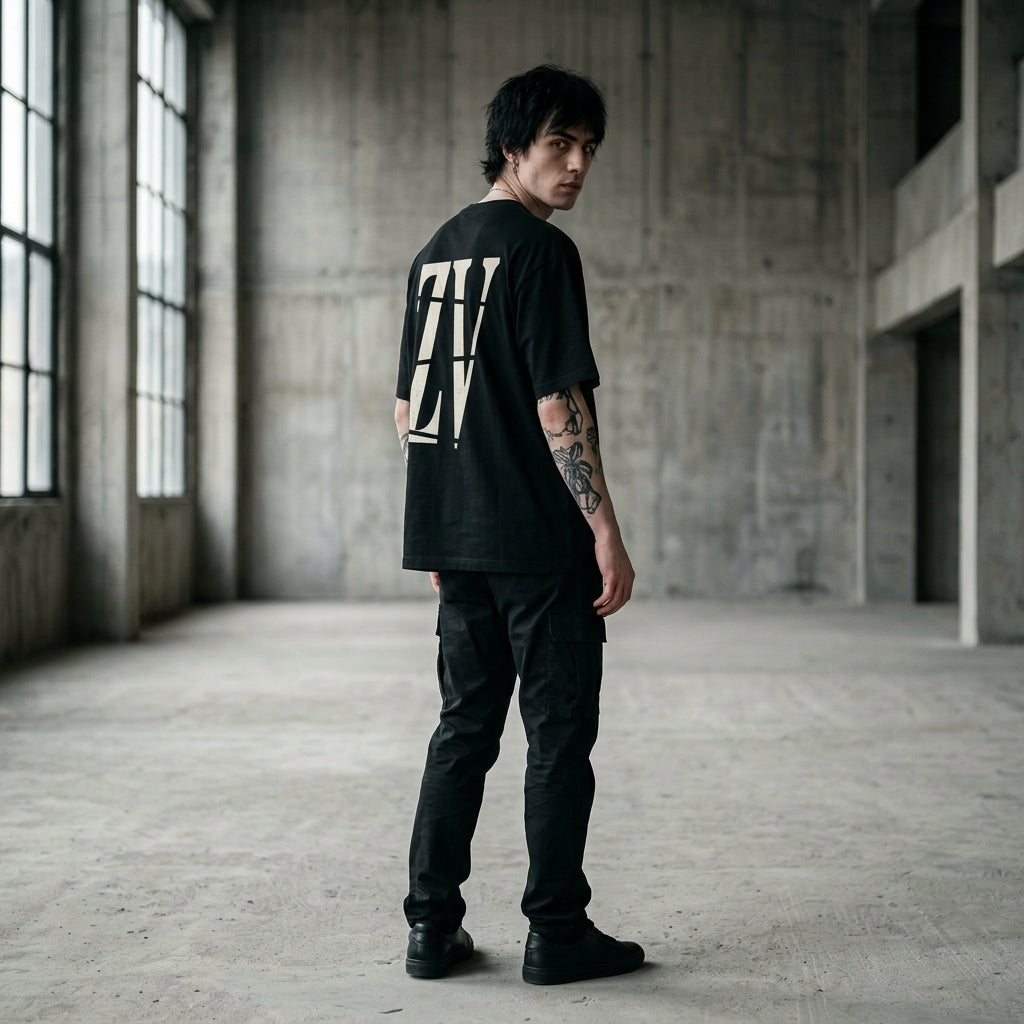 ZORVO INTERLOCKED ZV Oversized Heavyweight Tee
