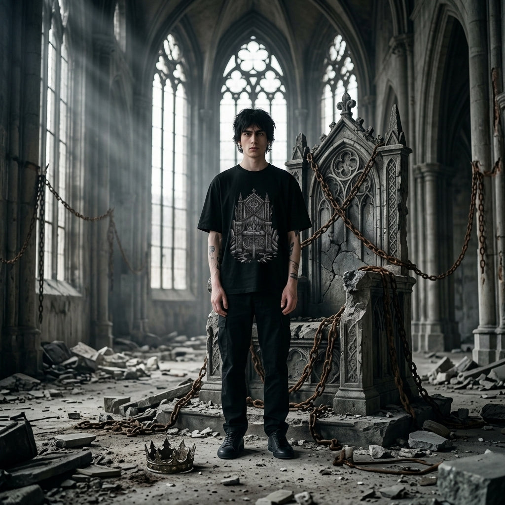 THRONE OF RUIN Oversized Heavyweight Tee