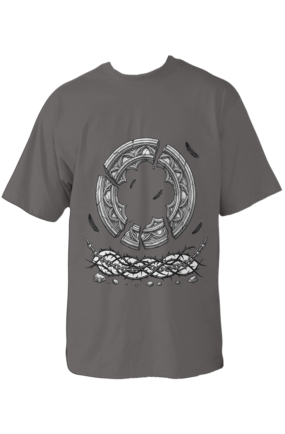 BROKEN HALO Oversized Heavyweight Tee