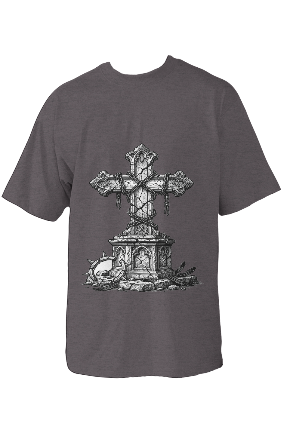 BROKEN CROSS Oversized Heavyweight Tee
