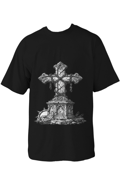 BROKEN CROSS Oversized Heavyweight Tee
