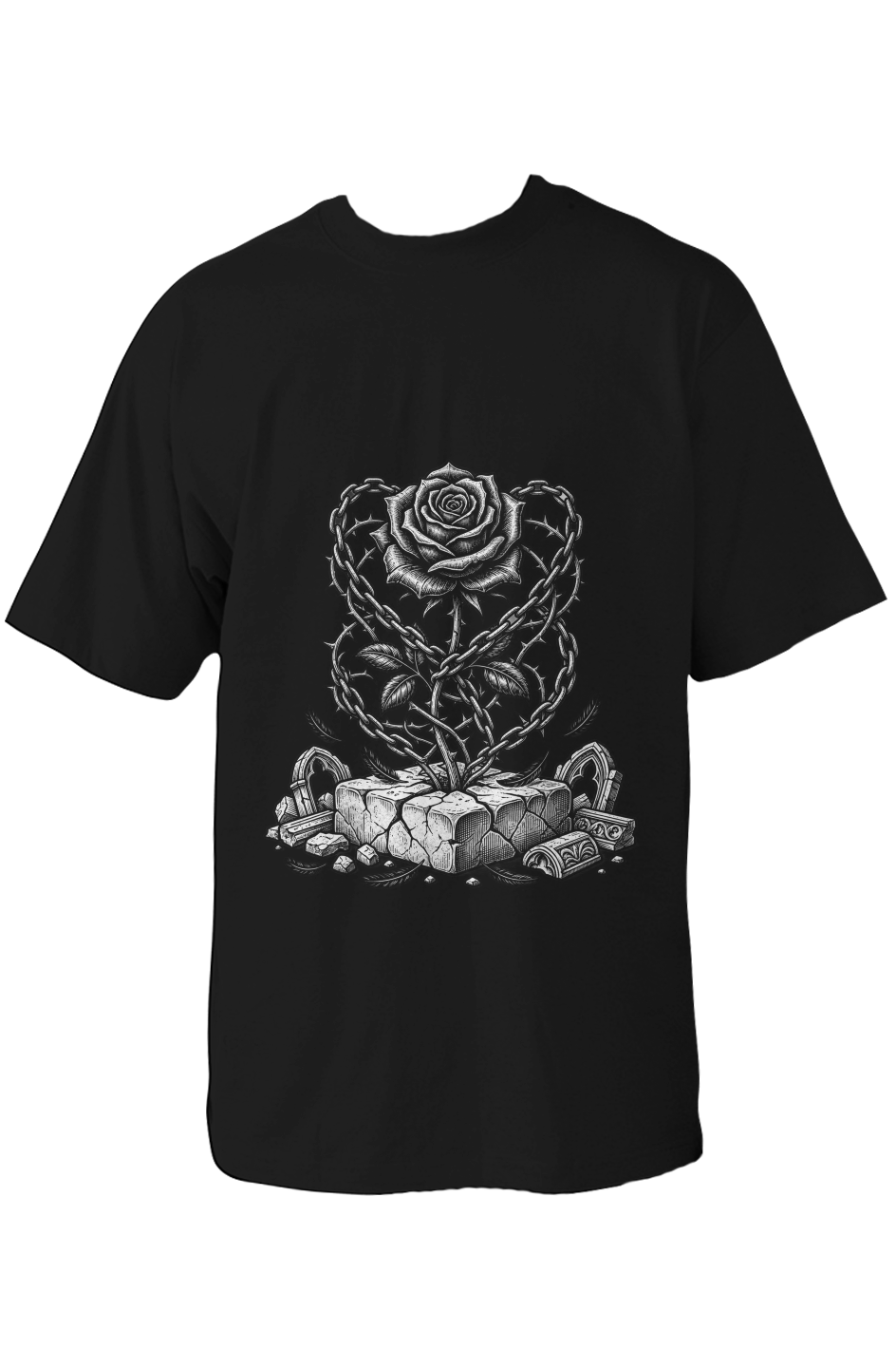 BOUND ROSE Oversized Heavyweight Tee
