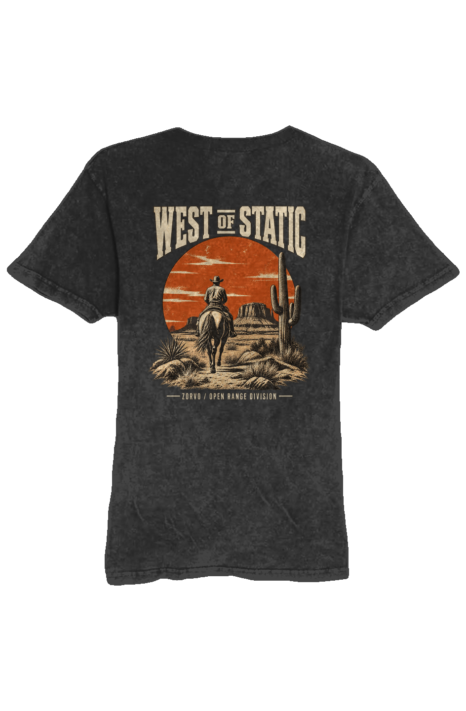 ZORVO WEST OF STATIC Vintage T Shirt