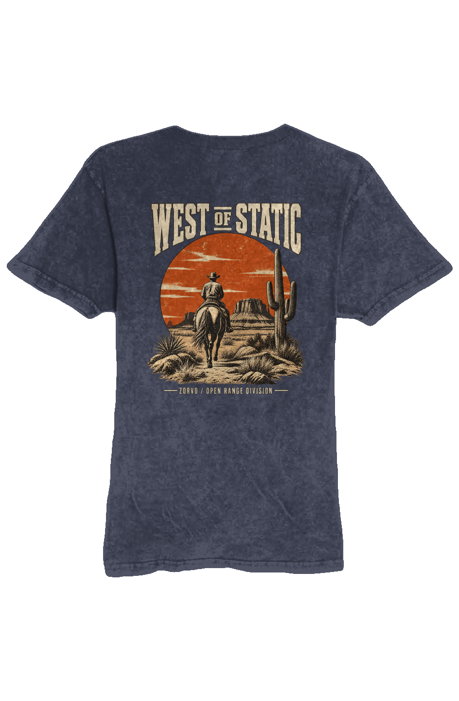 ZORVO WEST OF STATIC Vintage T Shirt