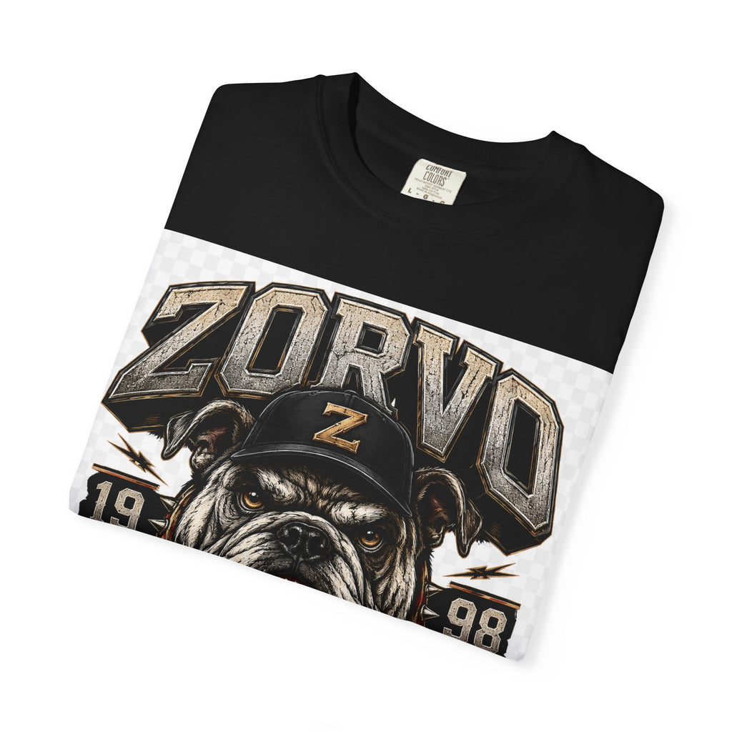 Zorvo Streetwear Tee — Bulldog Emblem Graphic