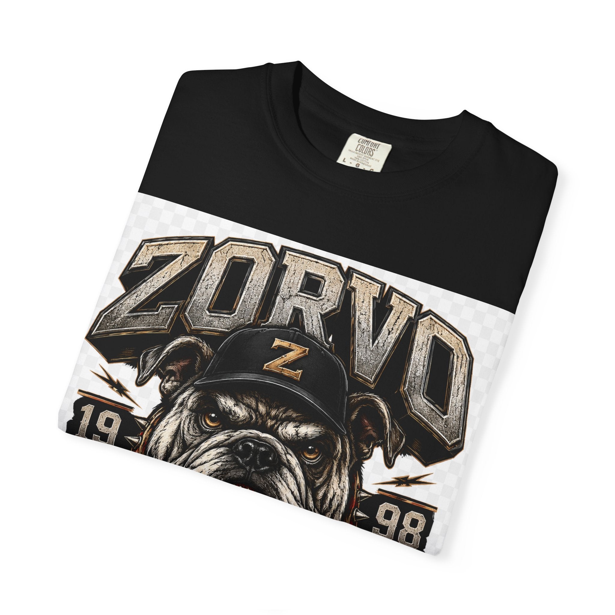 Zorvo Streetwear Tee — Bulldog Emblem Graphic