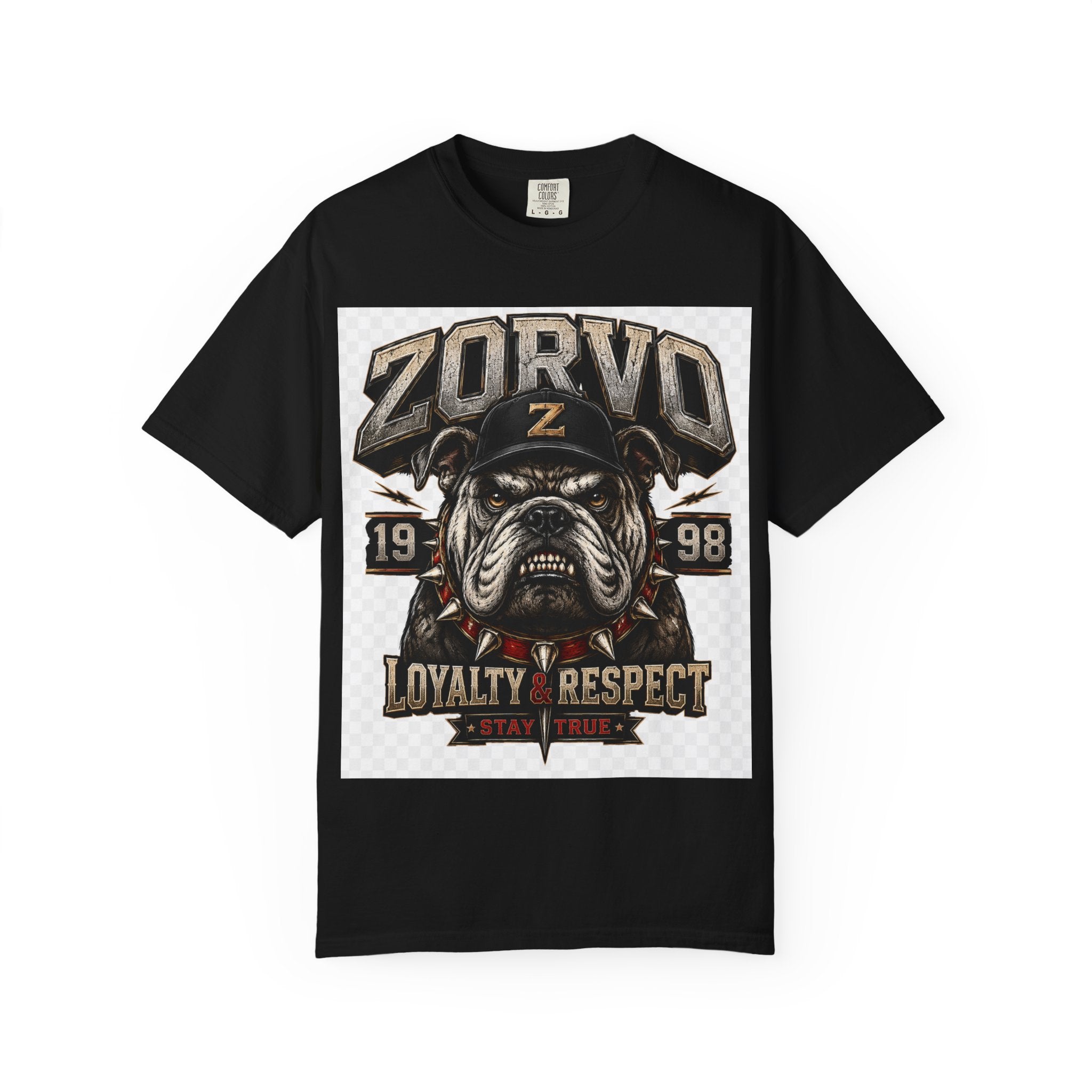 Zorvo Streetwear Tee — Bulldog Emblem Graphic