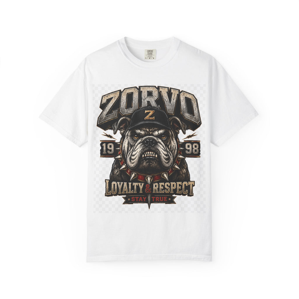 Zorvo Streetwear Tee — Bulldog Emblem Graphic