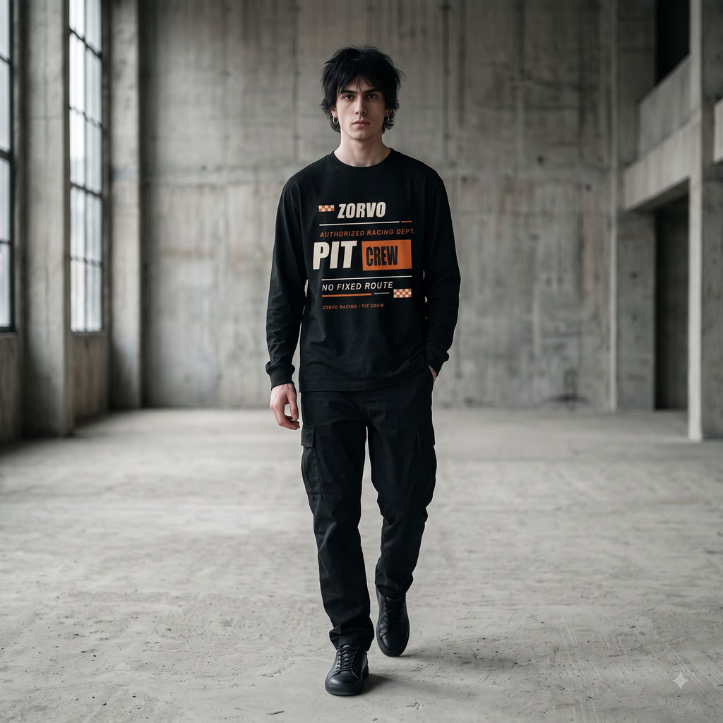 ZORVO RACING 03 Pit Crew Heavyweight Long Sleeve