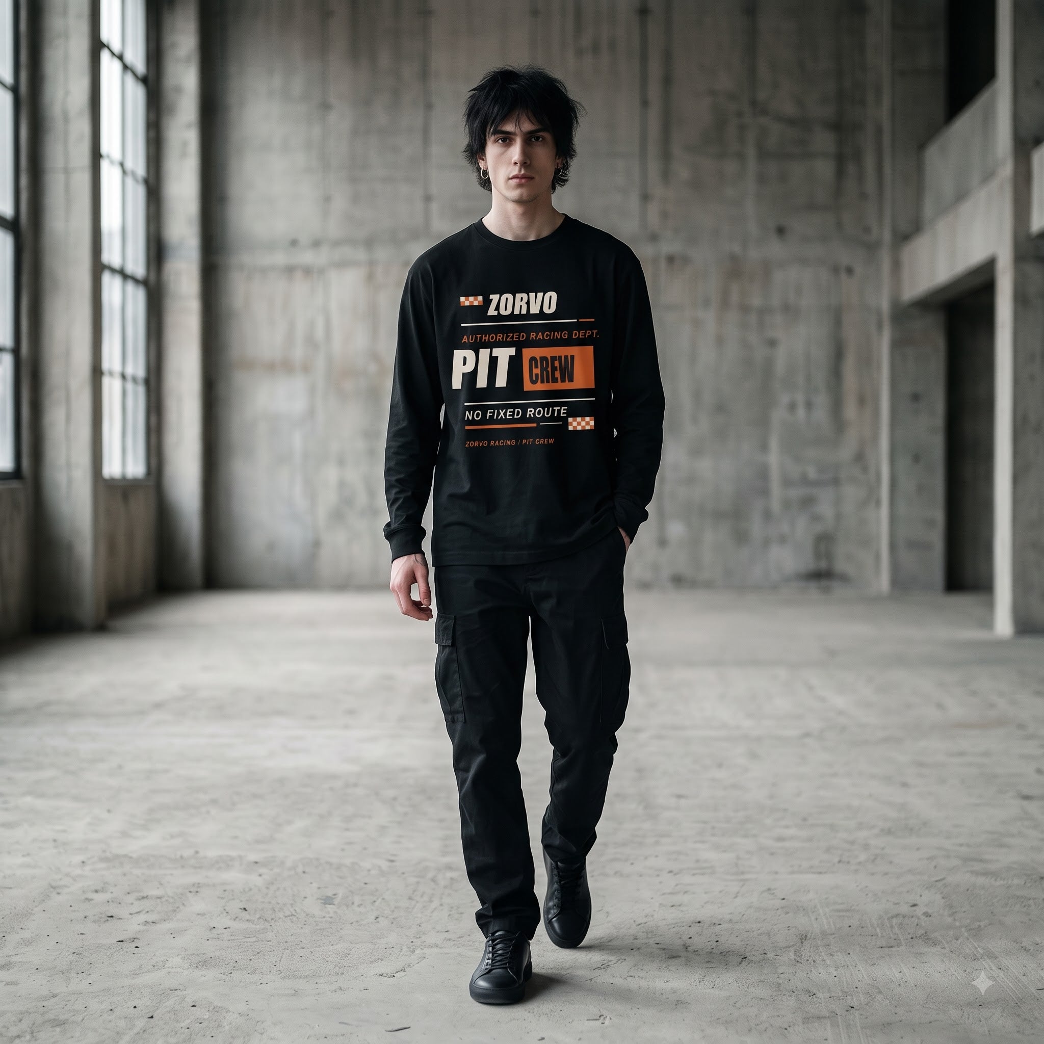 ZORVO RACING 03 Pit Crew Heavyweight Long Sleeve