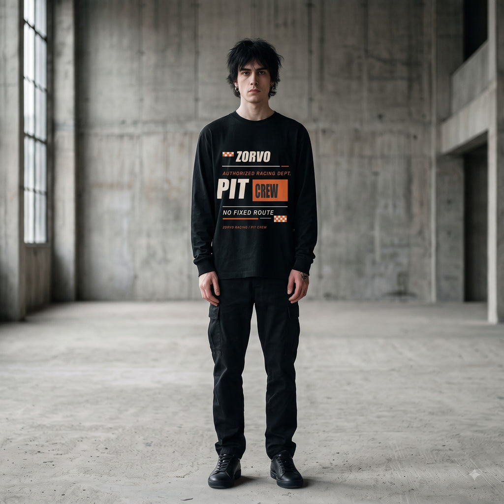ZORVO RACING 03 Pit Crew Heavyweight Long Sleeve