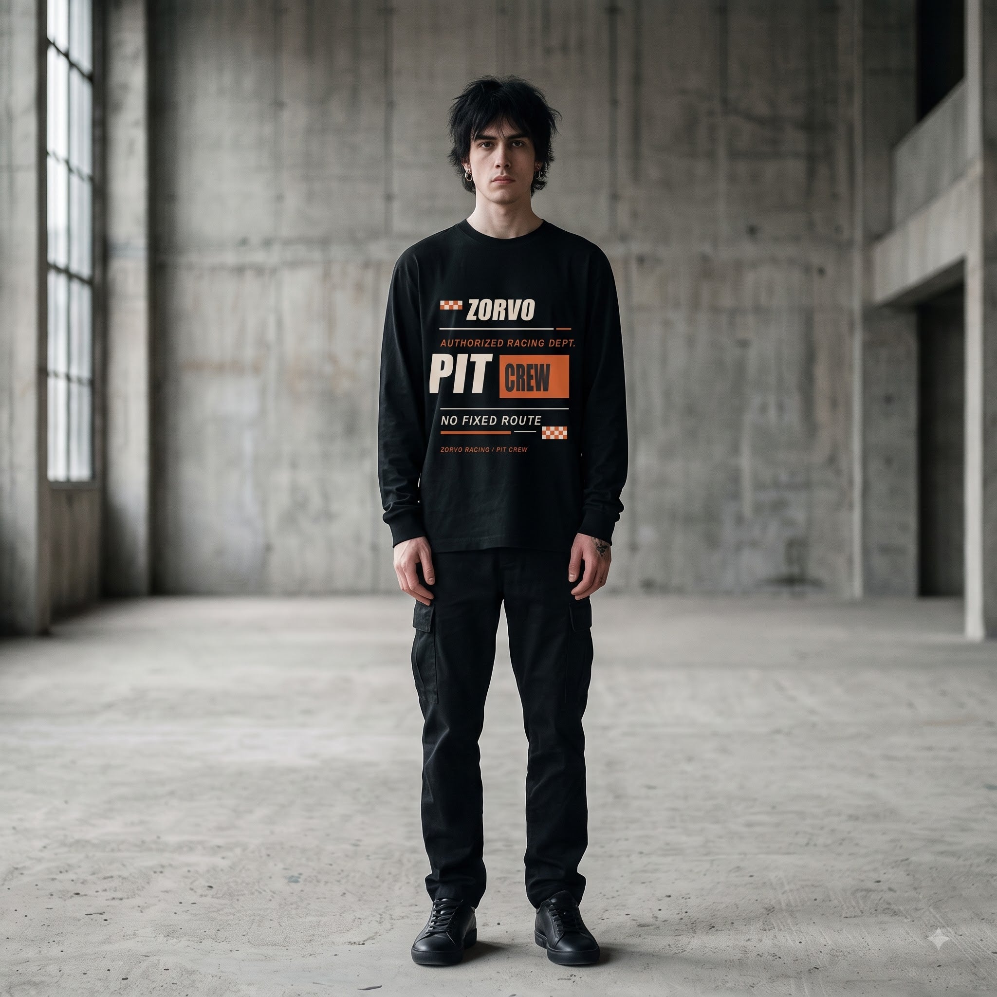ZORVO RACING 03 Pit Crew Heavyweight Long Sleeve