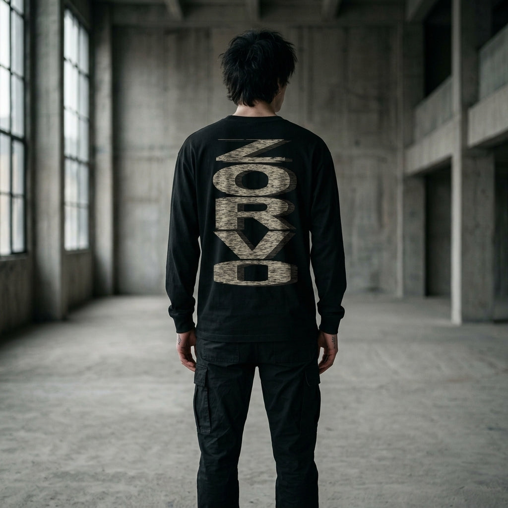 ZORVO VERTICAL SLICE Heavyweight Long Sleeve Tee