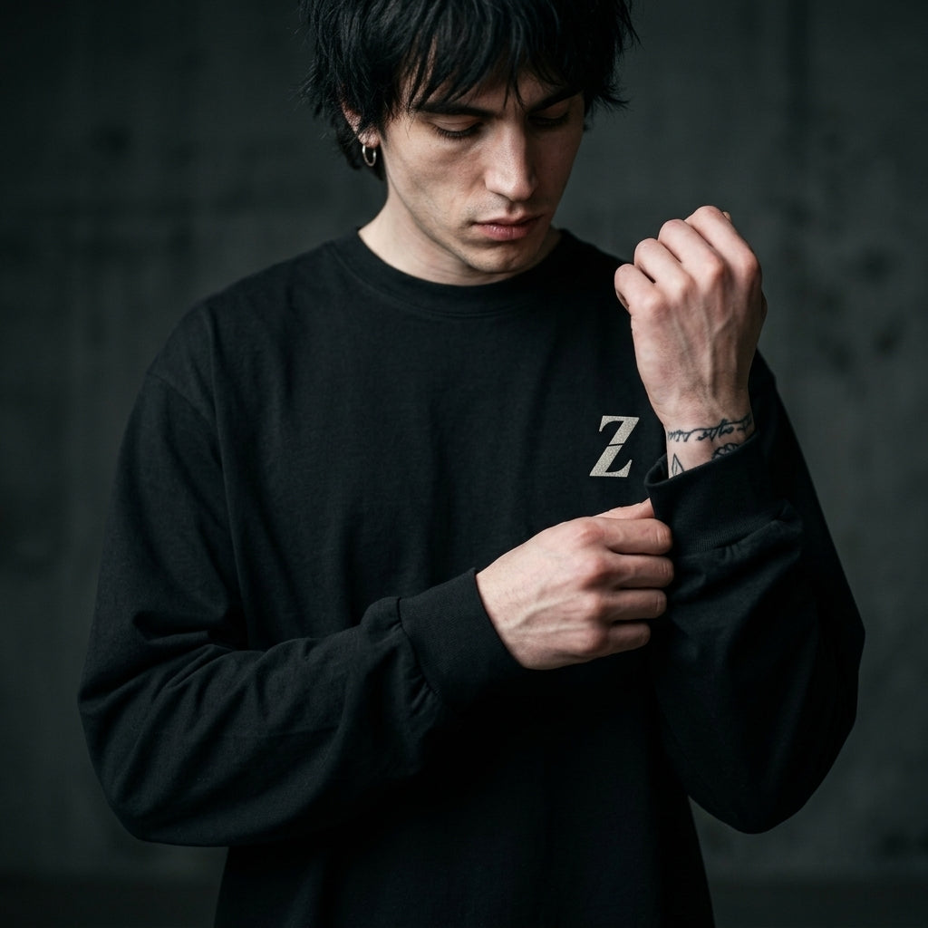 ZORVO VERTICAL SLICE Heavyweight Long Sleeve Tee